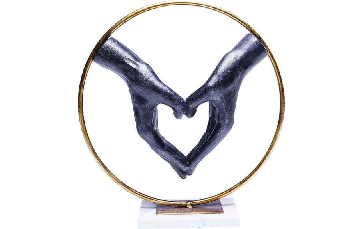 Dekofigur Elements Heart Hand Polyresin<br>Deko für zu Hause