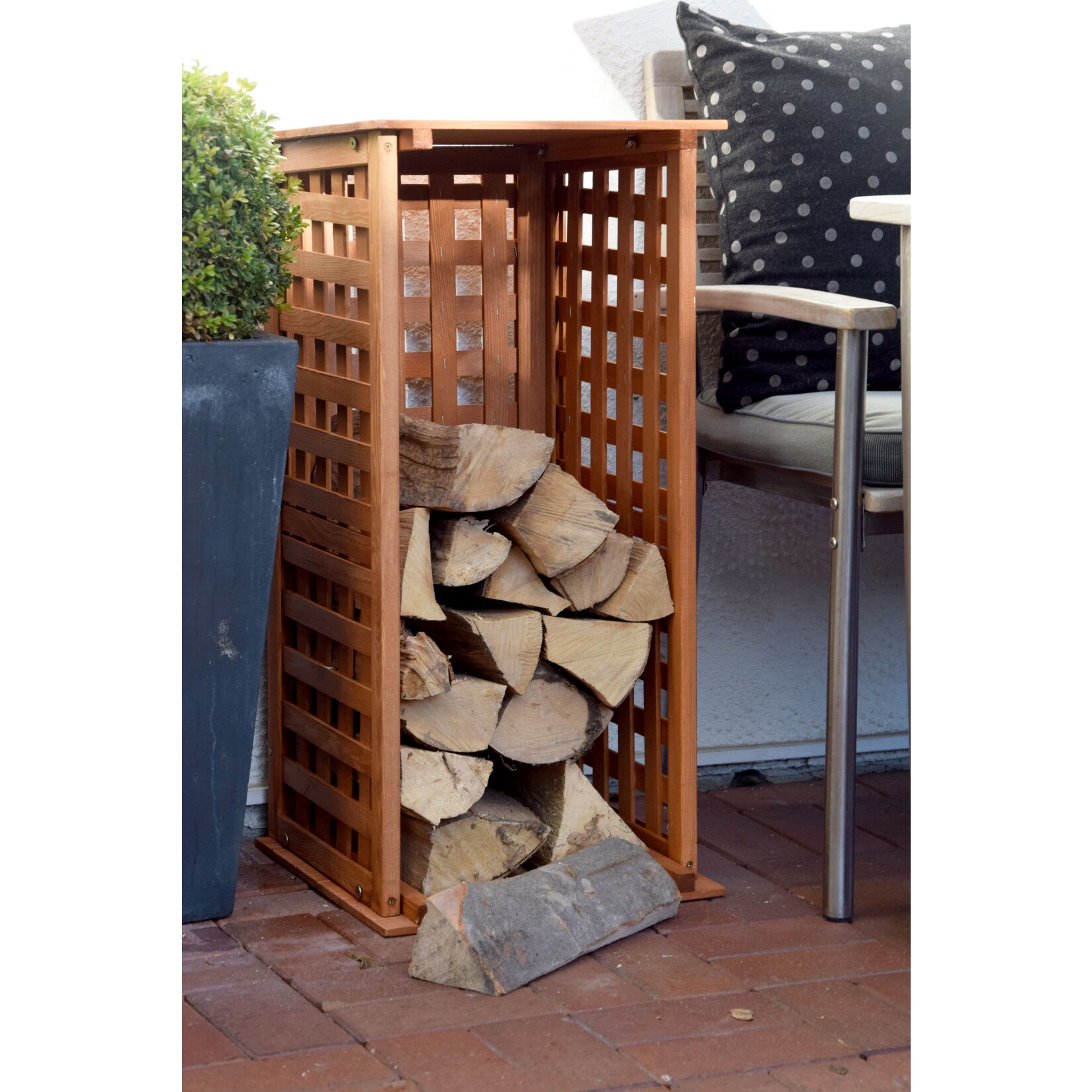 Dobar 29097FSC Kaminholzregal, 39x39x85cm