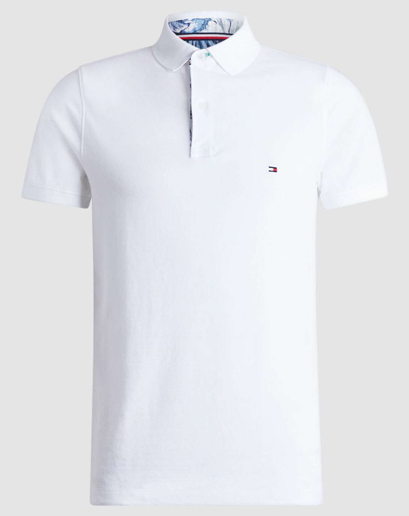 Tommy Hilfiger Polo col Gorg imprimé blanc