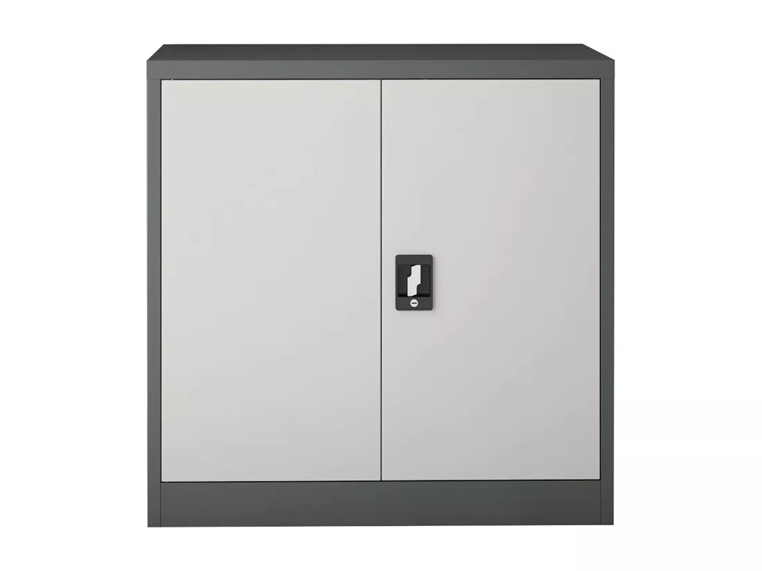Armoire de bureau casier grise 90 x 40 x 90 cm 03_0006323