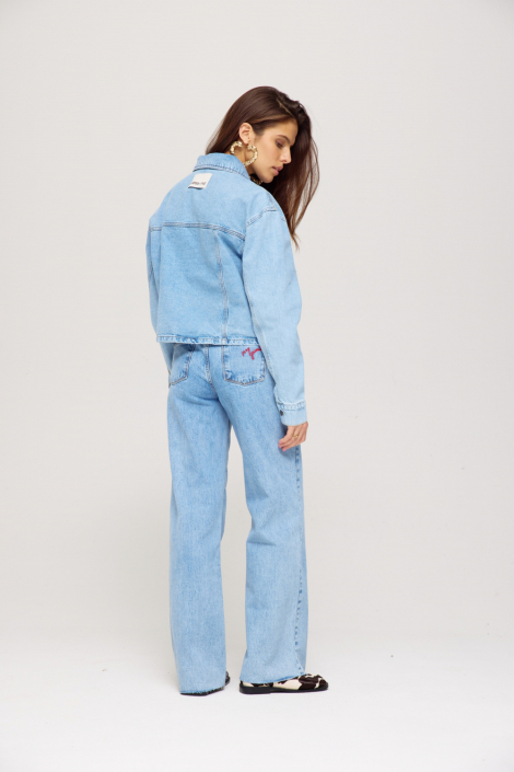 Harper & Yve blauwe dames jas