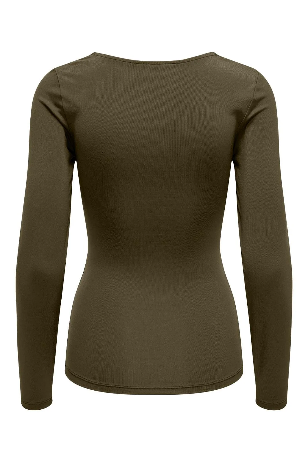 Only Onlea L/S 2-Way Deep Neck Top 4575950 dark olive