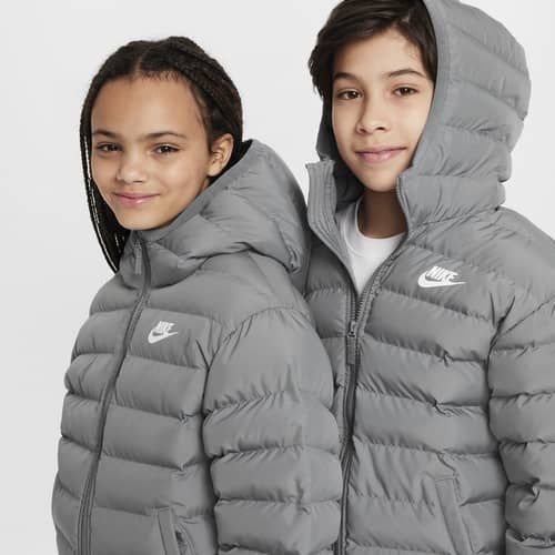Nike Manteau d'Hiver NSW synthetic-fill - Gris/Blanc Enfant