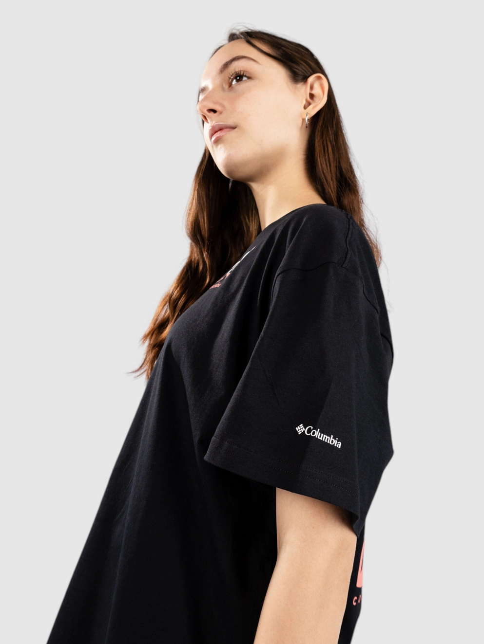 Columbia Rolling Bend Graphic Oversized T-Shirt black/floral fun