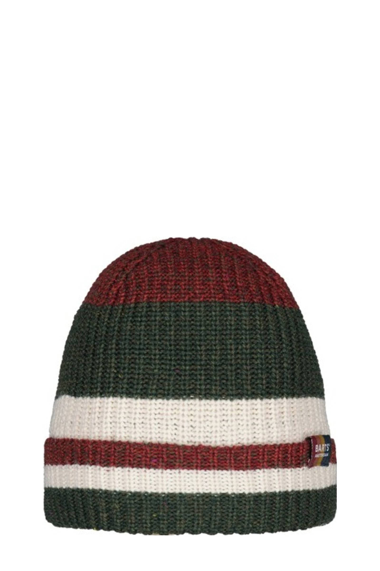 Barts muts groen/wit/donkerrood