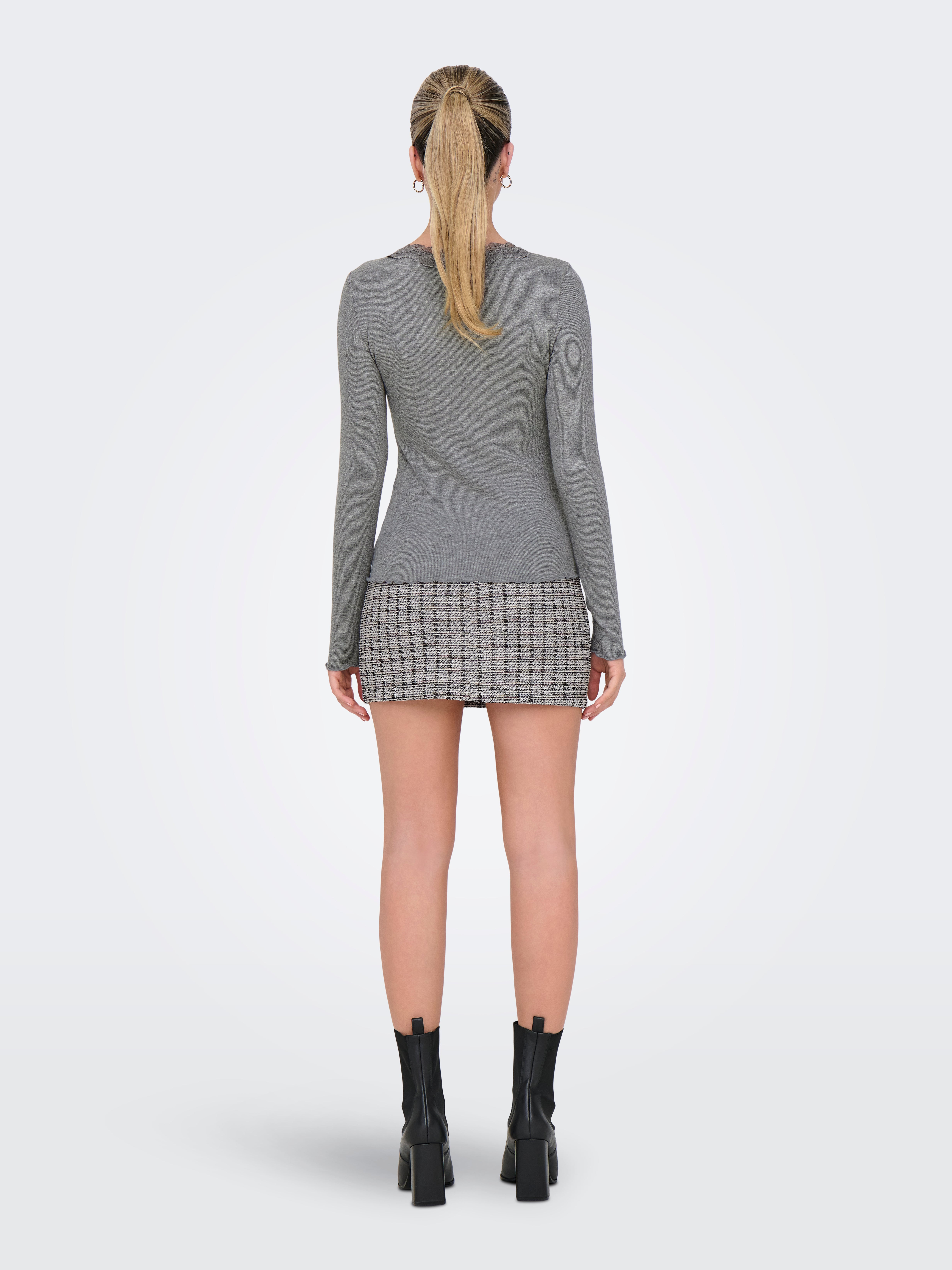 JDYETOILE Top Medium Grey Melange