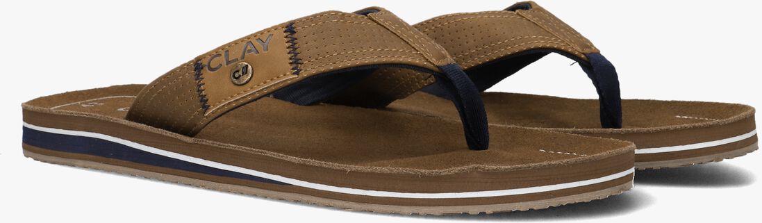 CLAY cognac clay slippers clay001