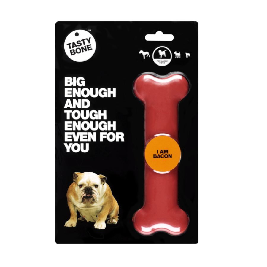 Brinquedo para mastigar Tastybone Nylon Bacon para cães