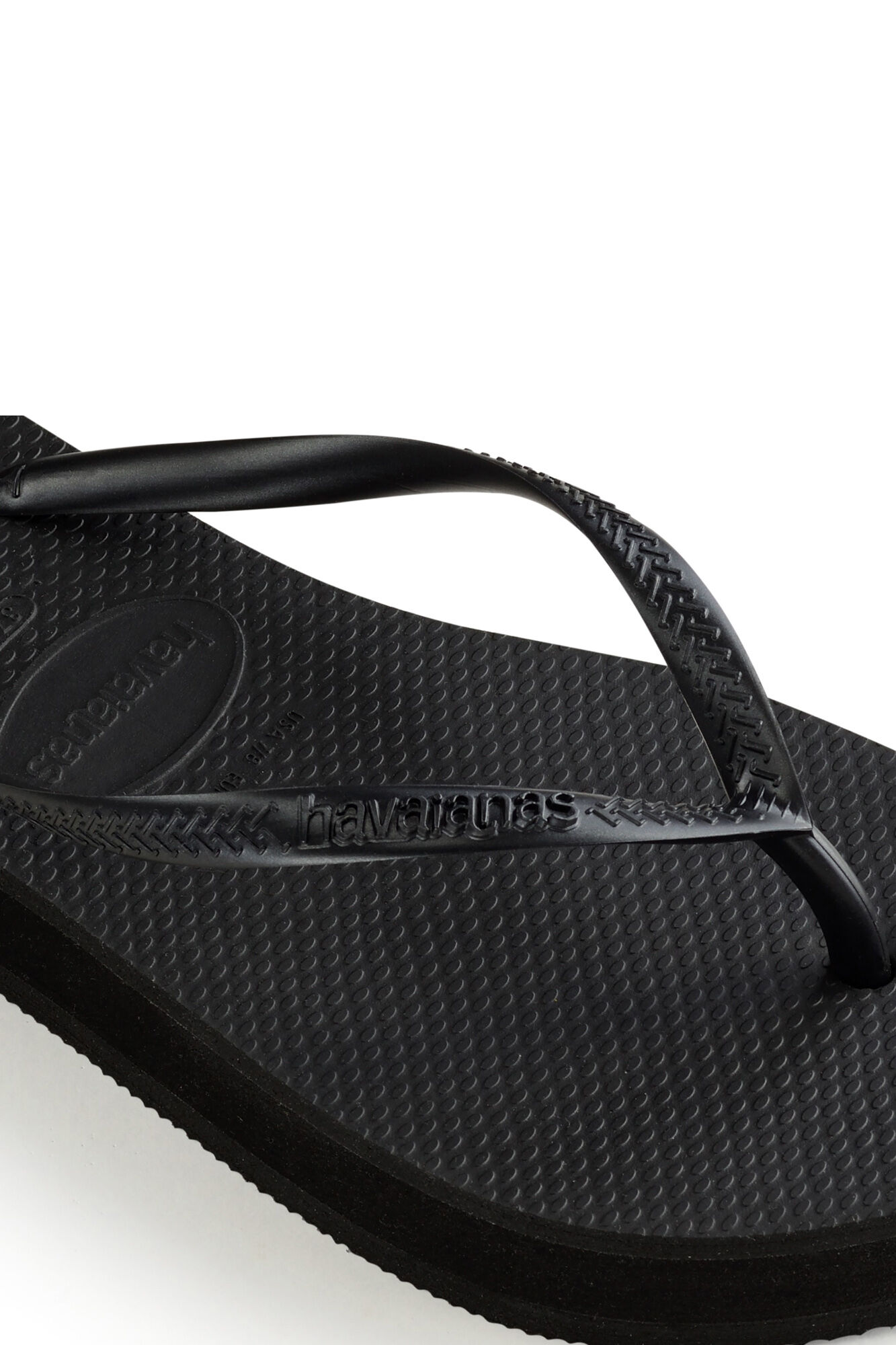 Havaianas Slim Flatform Flip Flops - Black