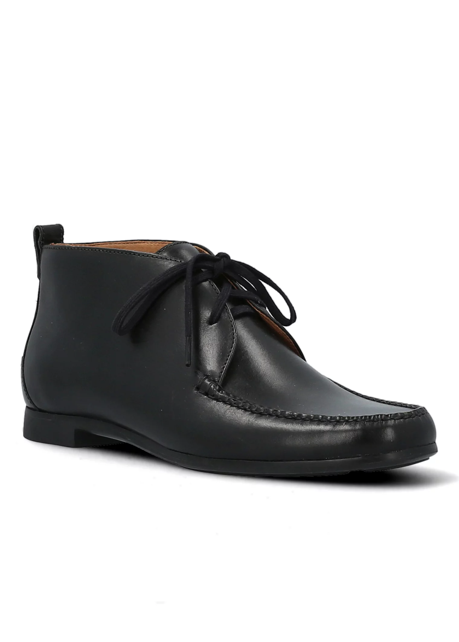 BOOTS CHUKKA CUIR NOIR