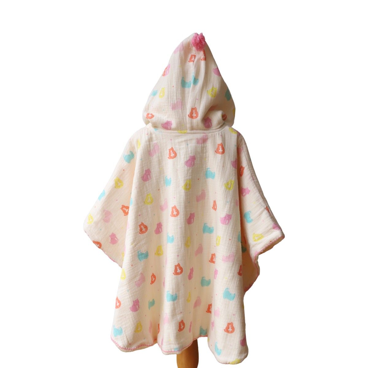 Poncho de bain chats pastel - Miaou Jolie saison