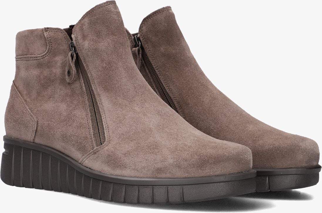 taupe hartjes enkelboots sue rits h booty