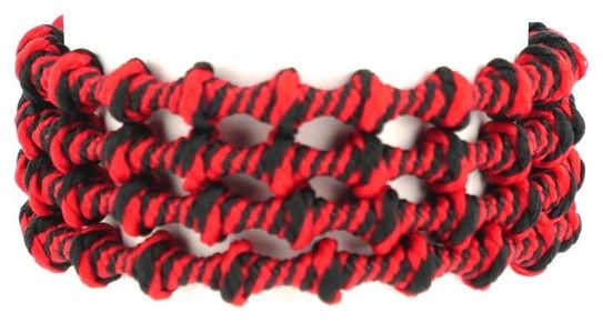 Paire de lacets Running Xtenex Original 75 cm - Noir/Rouge
