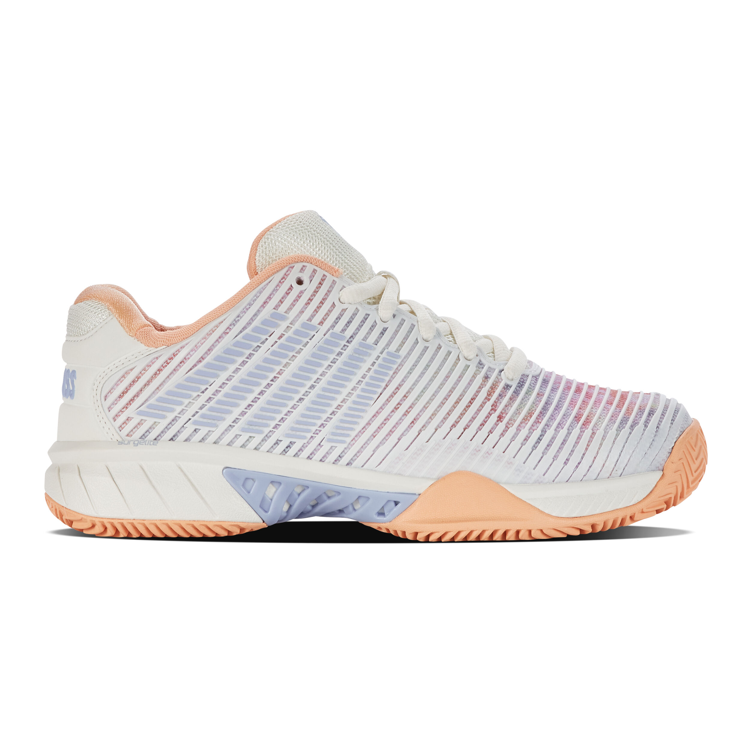 K-Swiss Hypercourt Express 2 CLAY Chaussure Terre Battue Femmes - Blanc , Abricot