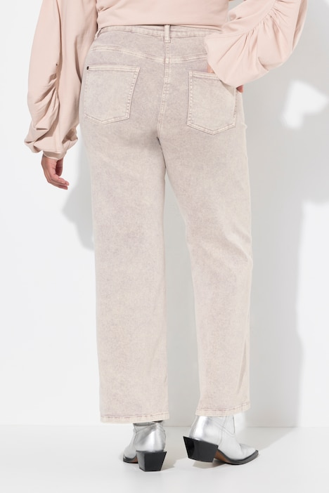 Jeans, weites Bein, Destroy-Effekte, 5-Pocket