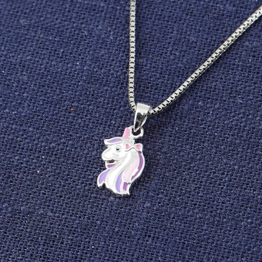 trendor Kinder-Halskette Einhorn Silber 925 Collier silver