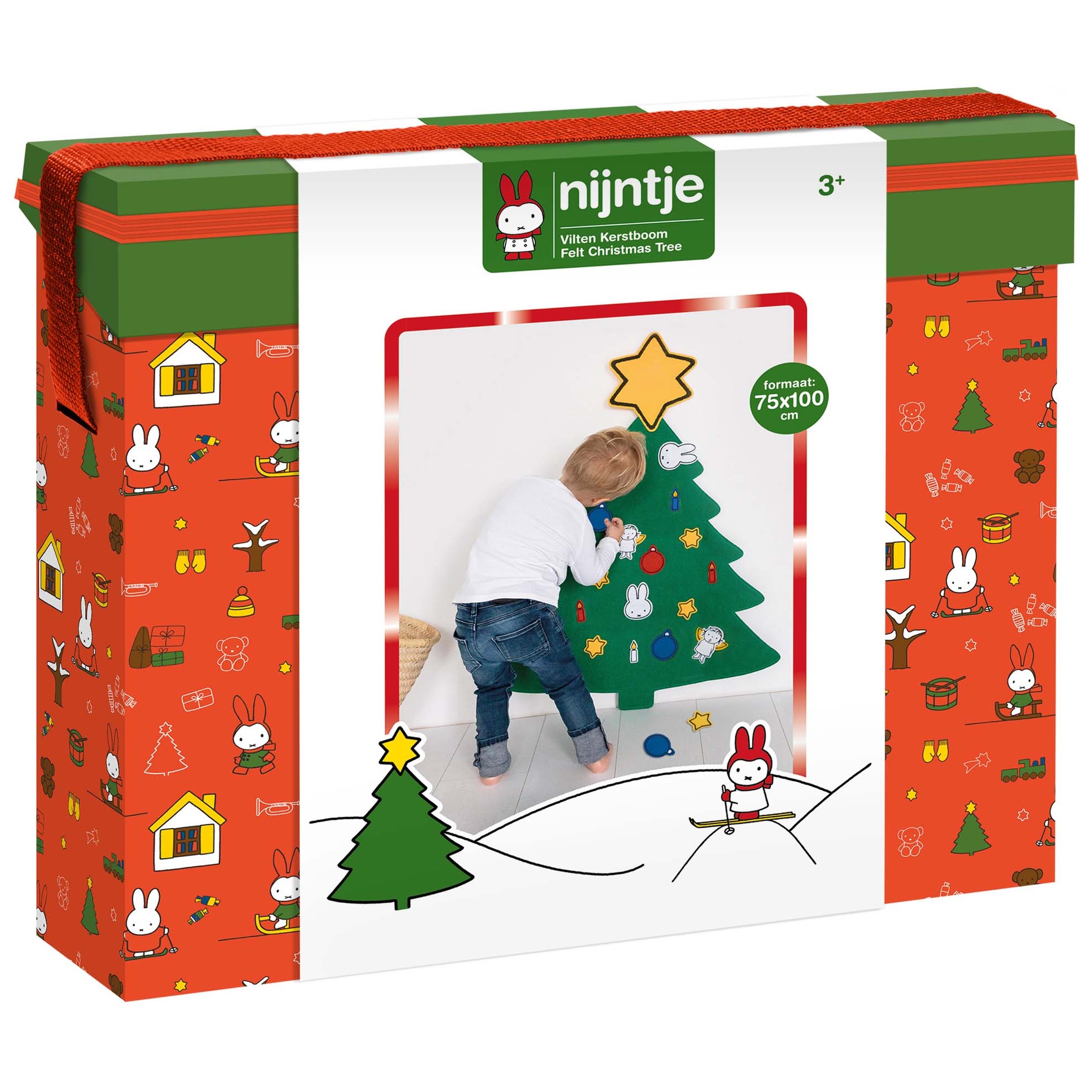 Nijntje kerstboom vilt multi