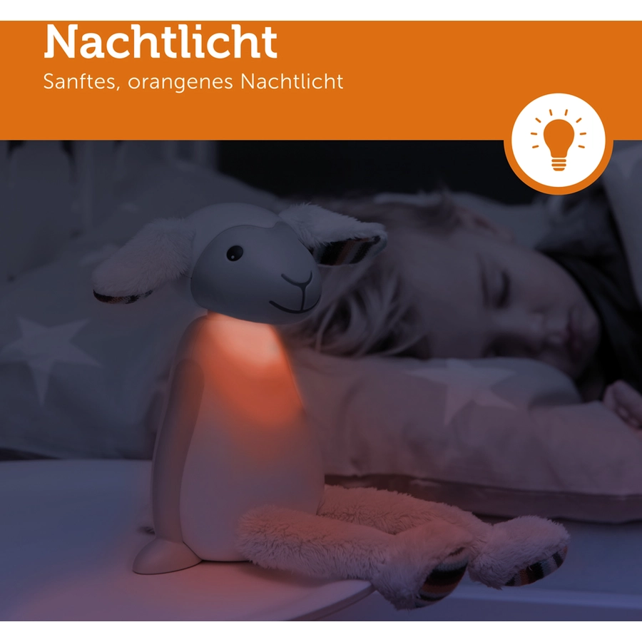 Zazu™ Fin - Nachtlicht  Leselampe Grau