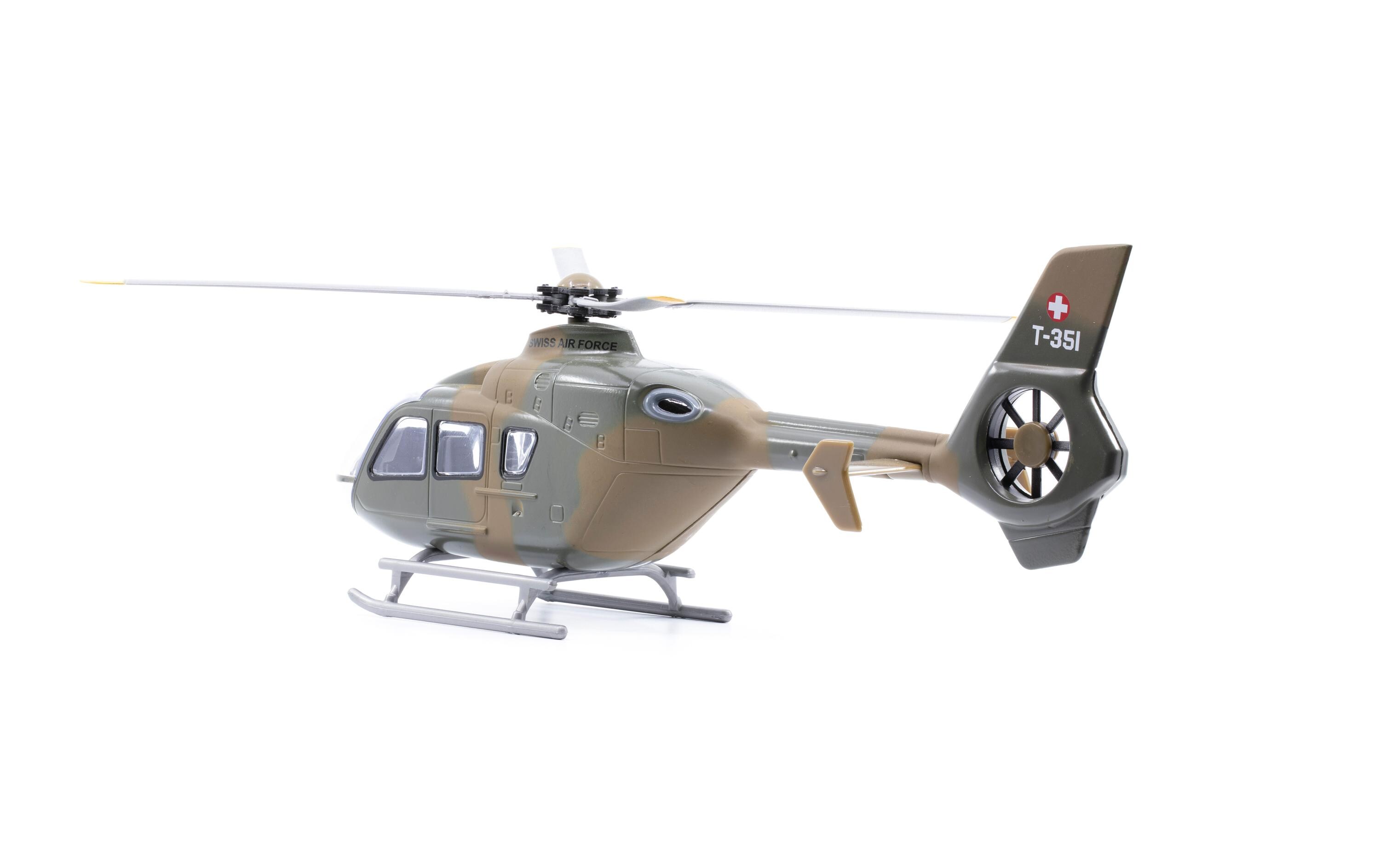 Toy EC-635 Swiss Air Force Helikopter 1:24Schweizer Luftwaffen-Helikopter Midi Grösse