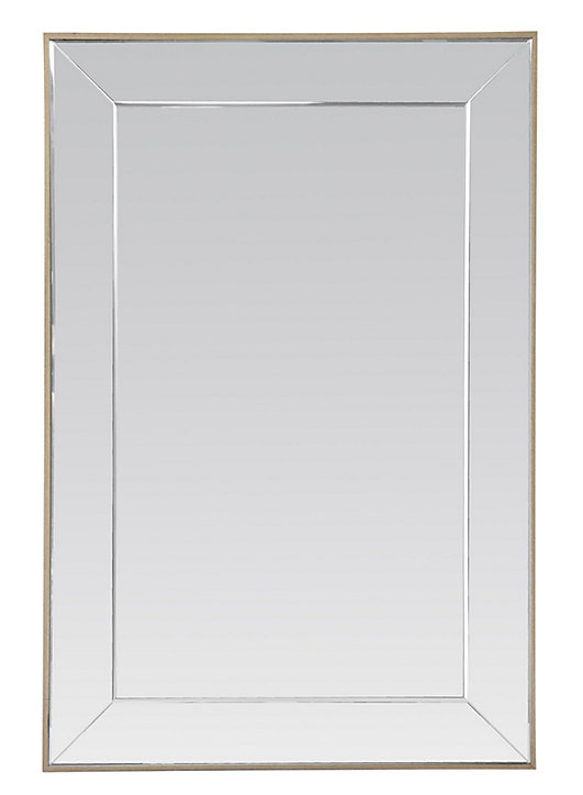 Miroir biseauté en bois EDME L.90 x l.60 cm