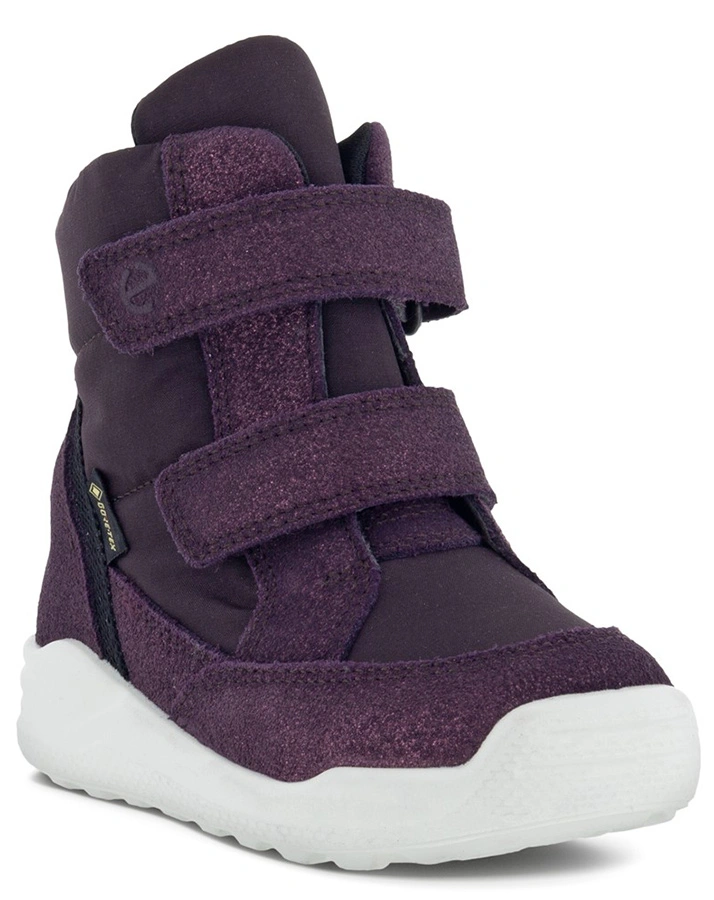 Leder-Stiefel URBAN MINI HIGH-CUT gefüttert in night shade barolo/fig