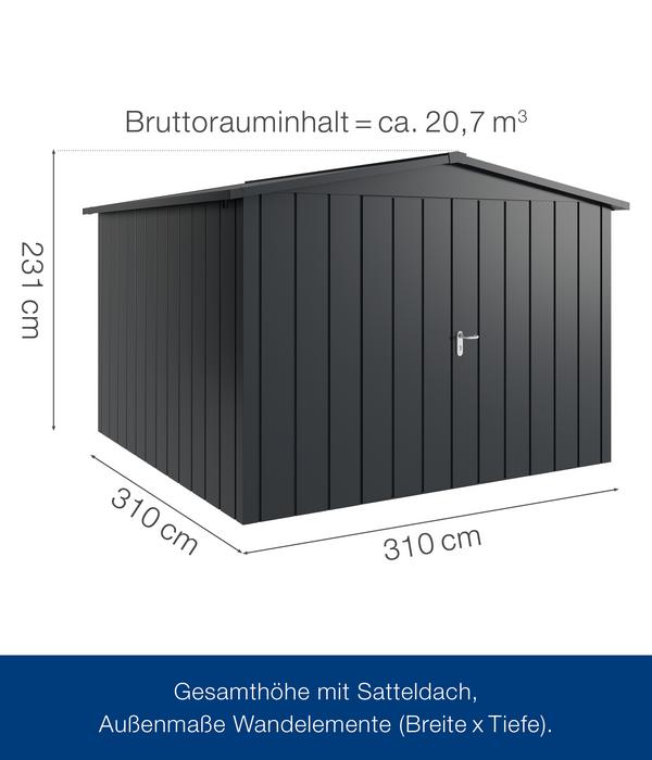 Hörmann Metallgerätehaus Juno JSD14 M-Sk