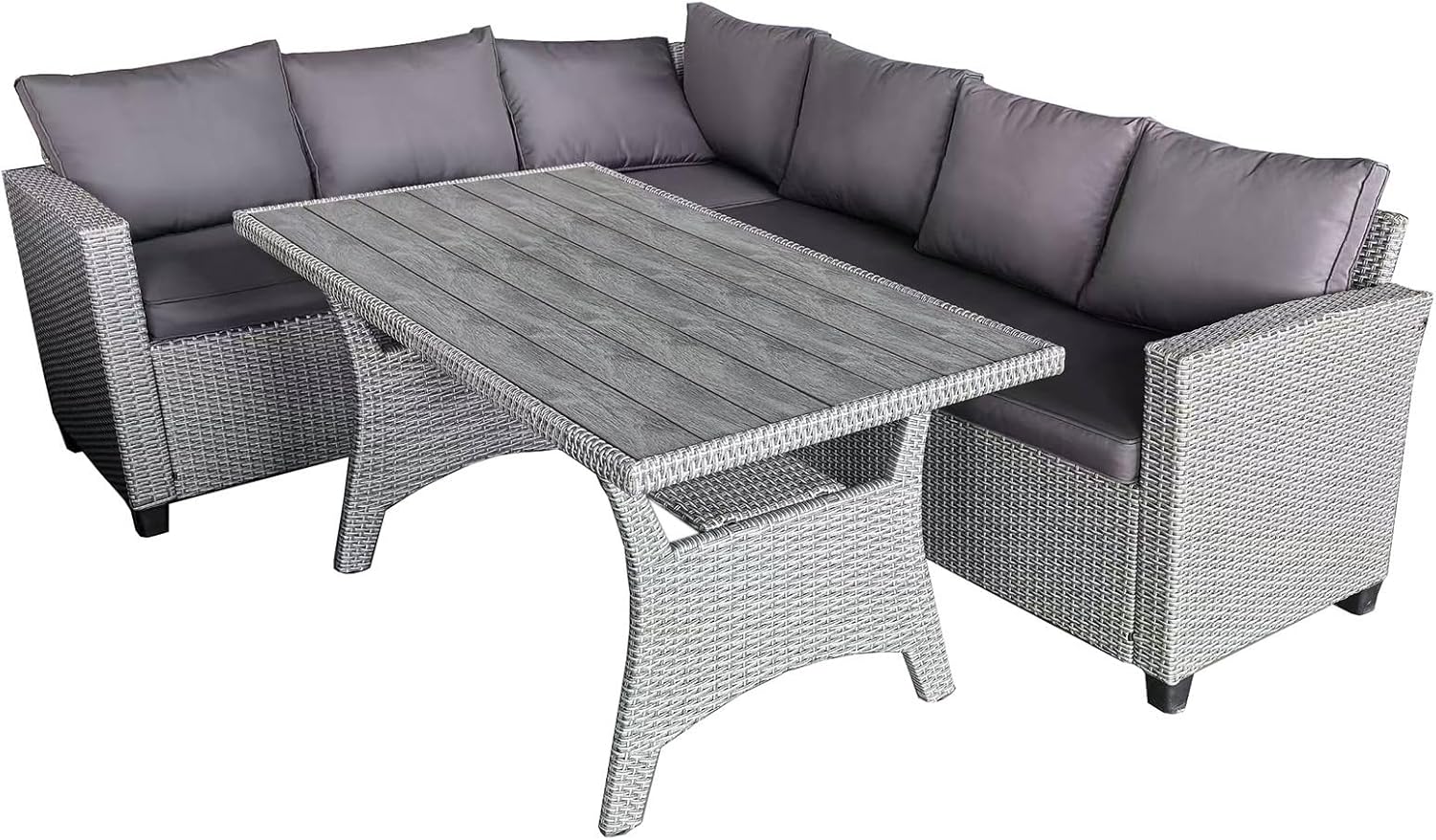 HTI living Outdoor Sofa mit Tisch Alexandria Outdoor Möbel Gartenmöbel Set