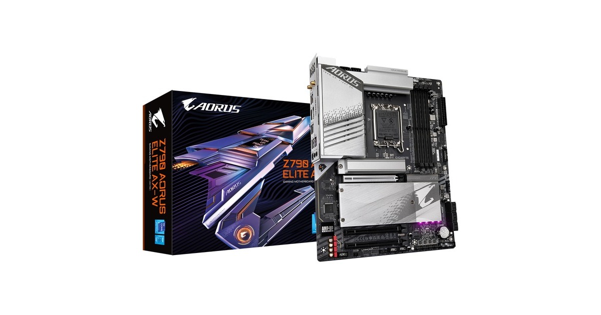 GIGABYTEZ790 AORUS ELITE AX-W socket 1700 moederbord  (Zilver, RAID, 2.5Gb-LAN, WLAN, BT, Sound, ATX, Tweedekans)