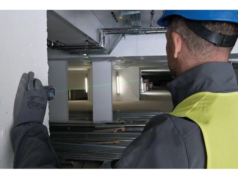 Bosch Professional Laser-Distanzmesser GLM 50-25 G 50 m Grüner Laser für ausgezeichnete Sichtbarkeit des Laserpunkts bei rauen Baustellenbedingungen