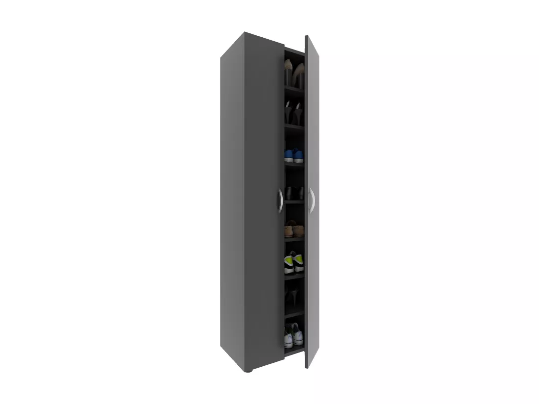 Bois XXL Grande armoire à chaussures Ulas 8