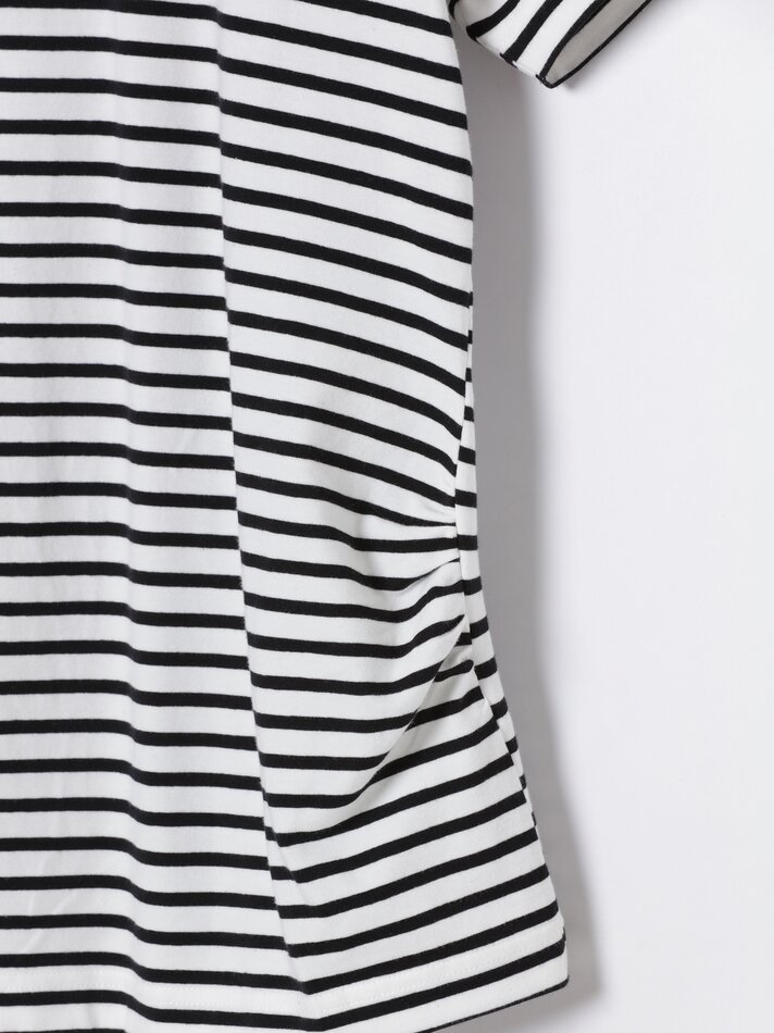 Camiseta de maternidade estampada - Preto/Branco