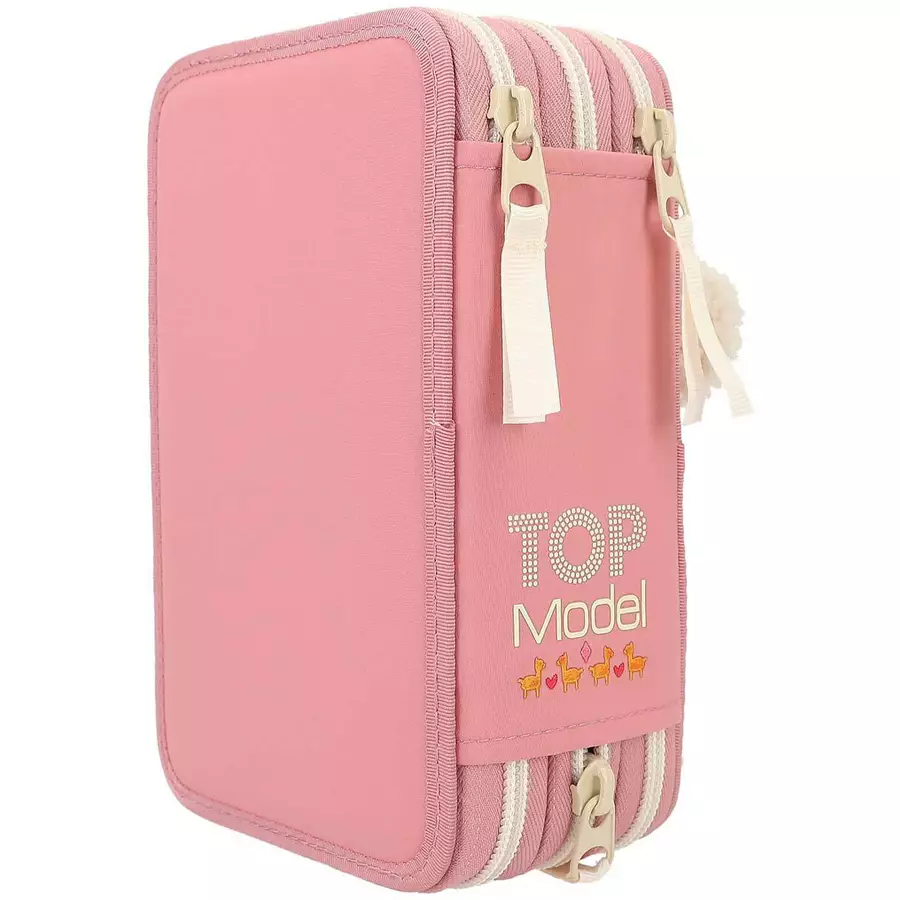Depesche Federtasche COSY mit Applikation TOPModel 8 x 13 x 20 cm altrosa