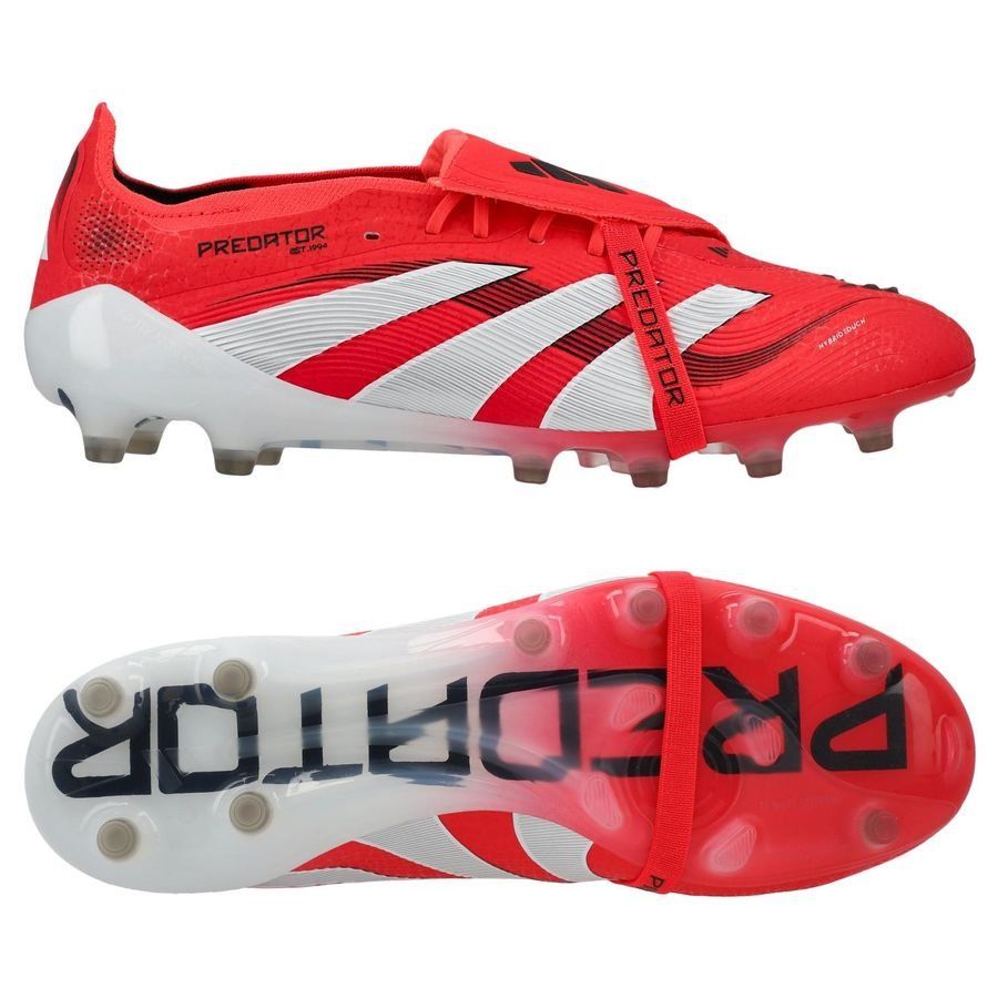 adidas Predator Elite Fold-over Tongue AG Pure Victory - Lucid Red/Blanc/Noir