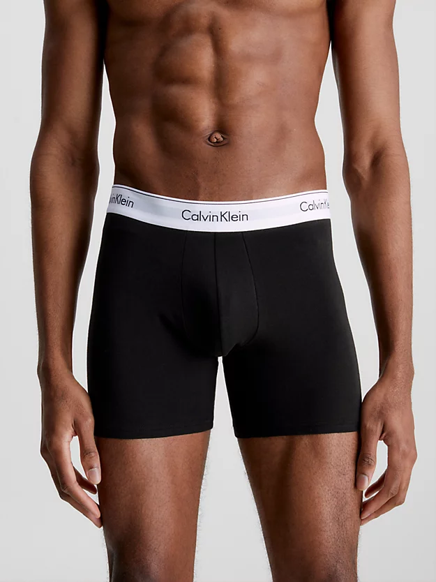 Pacote com 3 Cuecas Boxer Longas - Algodão Moderno