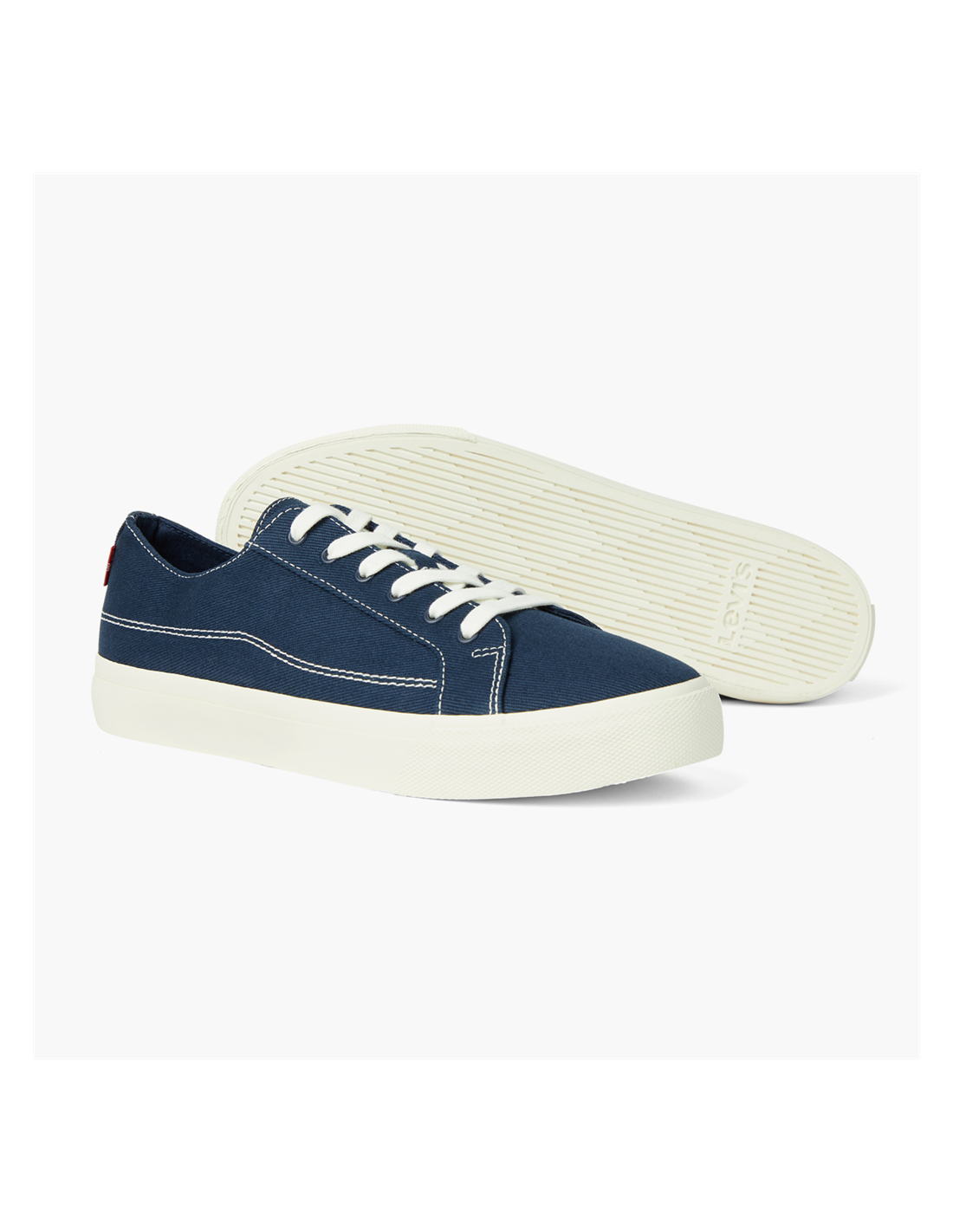 levi's baskets de ville homme decon lace bleu/blanc