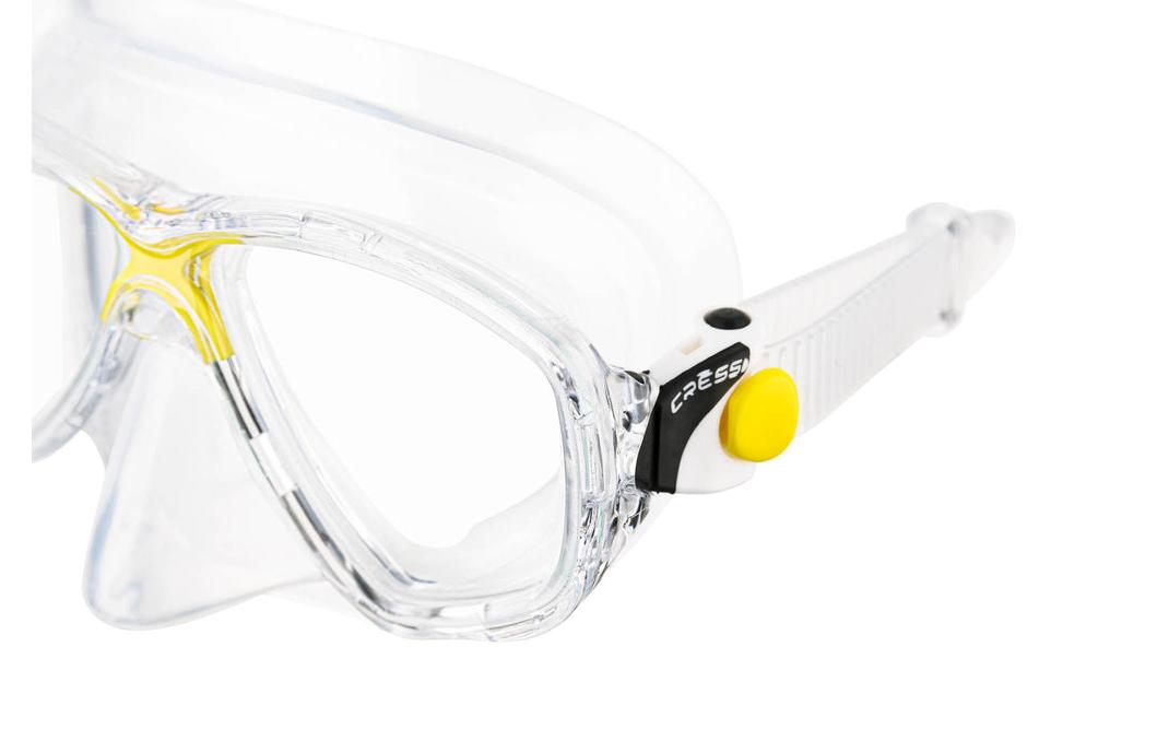 Tauchmaske Marea Klar/GelbSchwimmbrille für Erwachsene