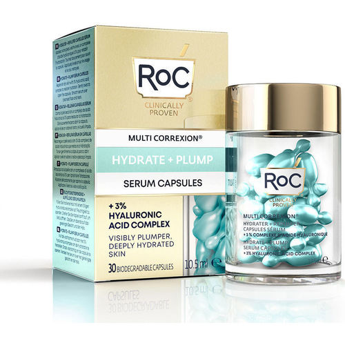 Roc - Hydrate + Plump Cápsulas Serum Con Ácido Hialurónico
