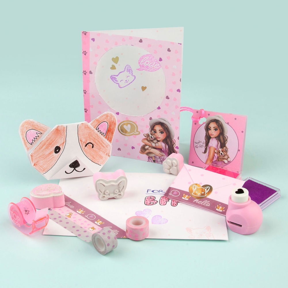 TOPModel Liebesbrief-Set Corgi