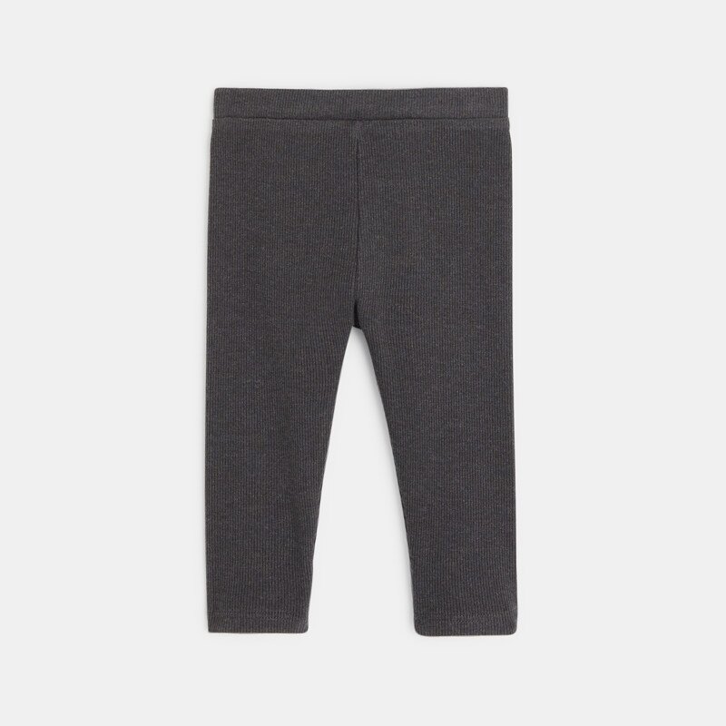 Legging uni gris bébé fille Gris ou noir