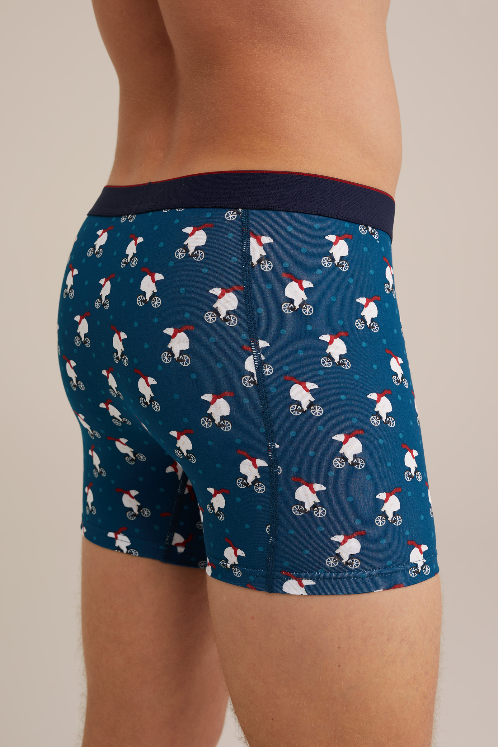 boxershort met dessin WE Fashion Petrol