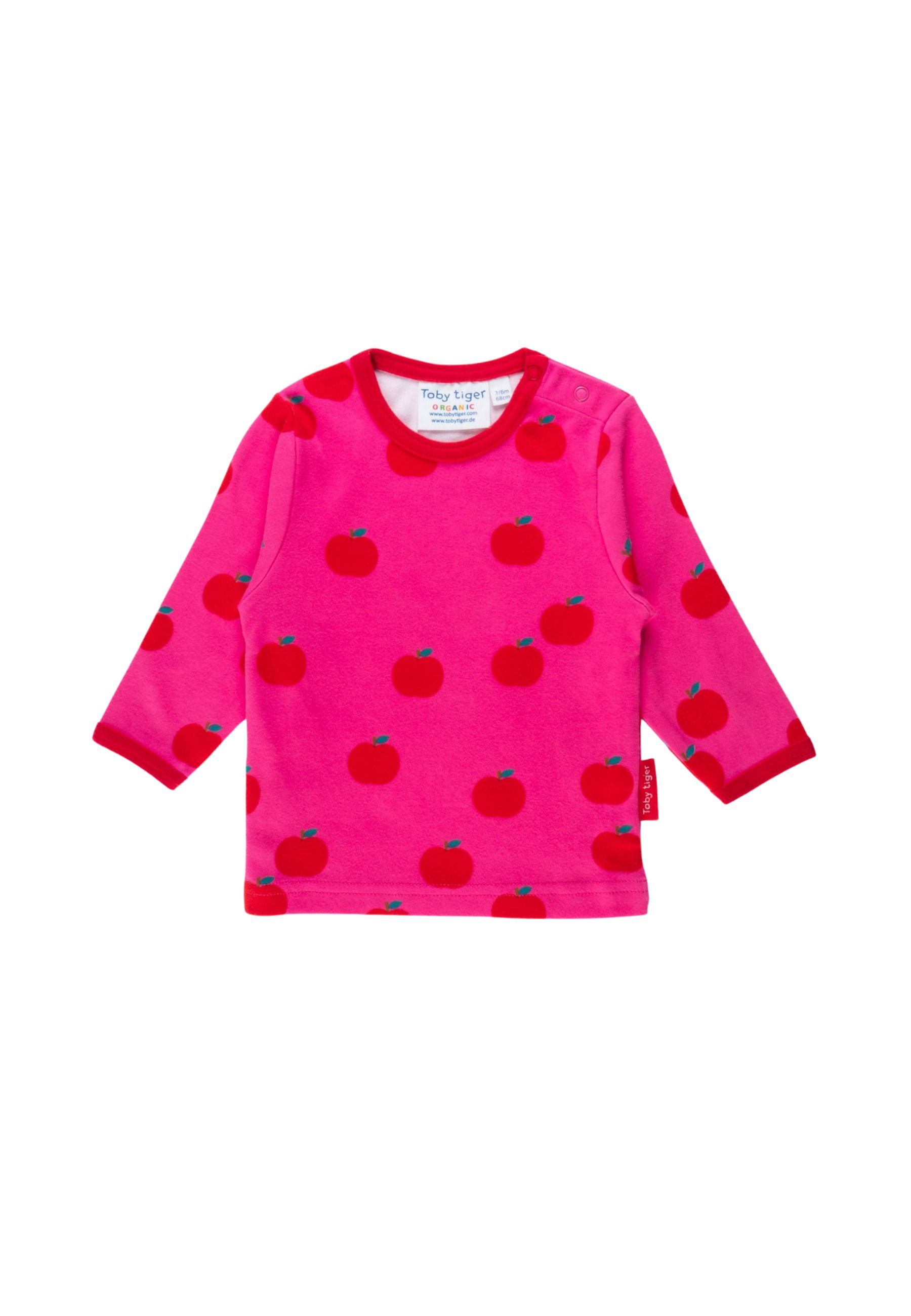 Toby Tiger Langarmshirt mit Apfel Druck
