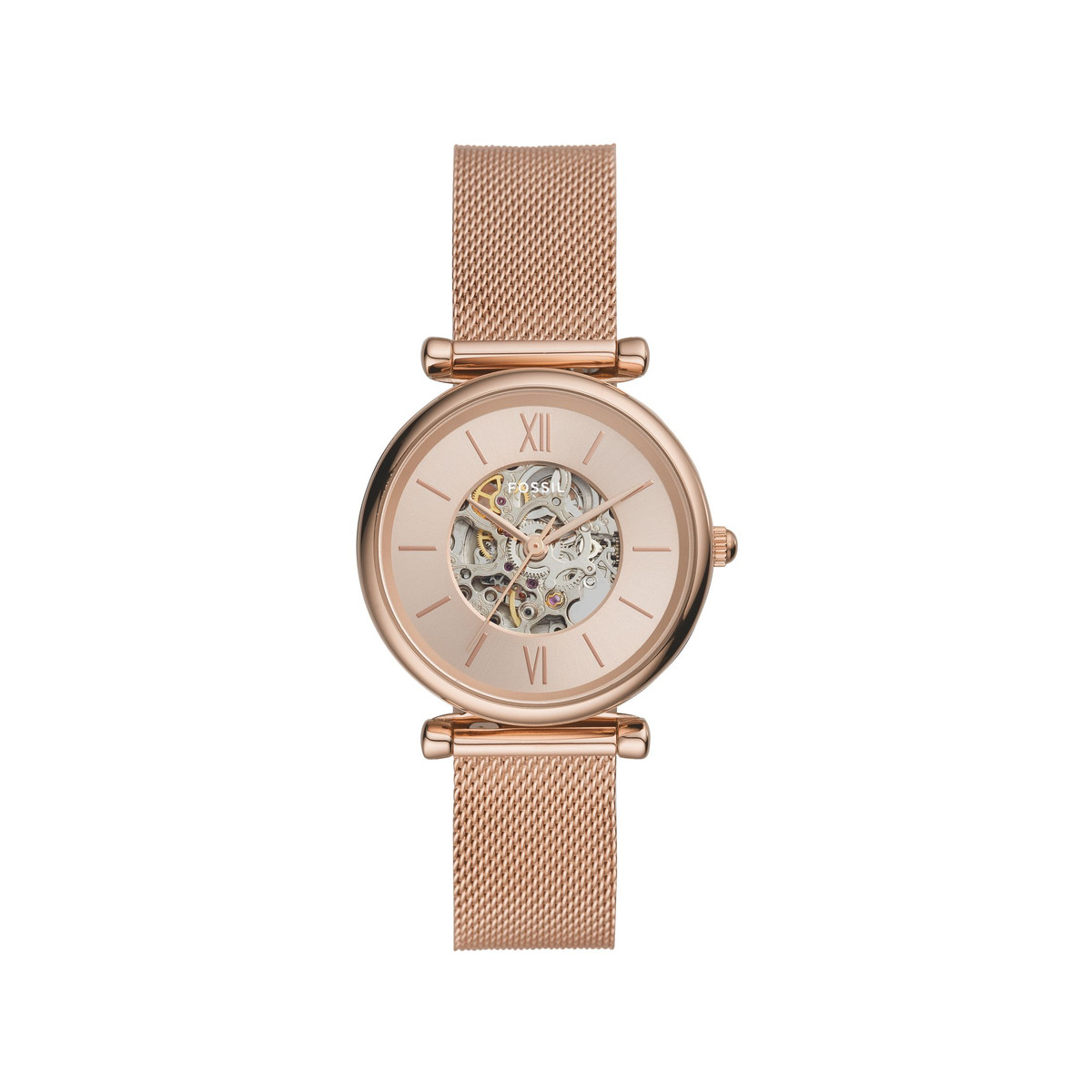 Montre FOSSIL Carlie femme bracelet acier doré rose