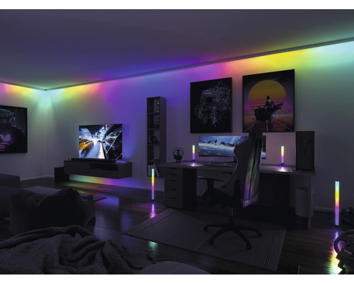 Klaar voor gebruik Entertain LED-strip 5m Dynamische RGB-kleurverandering 300 LED's met geheugenfunctie + afstandsbediening 12V