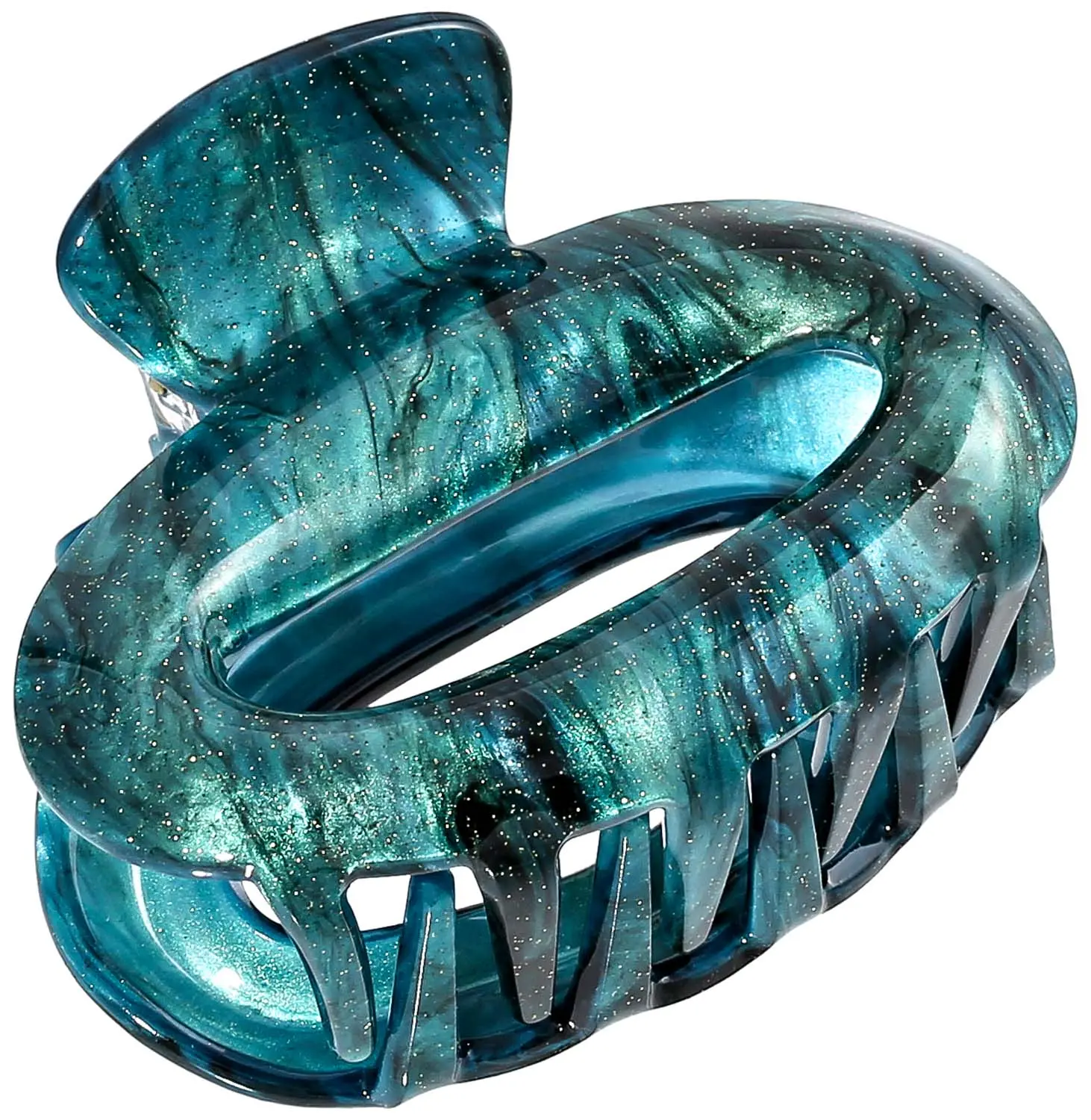 Haarklammer - Oval Marble