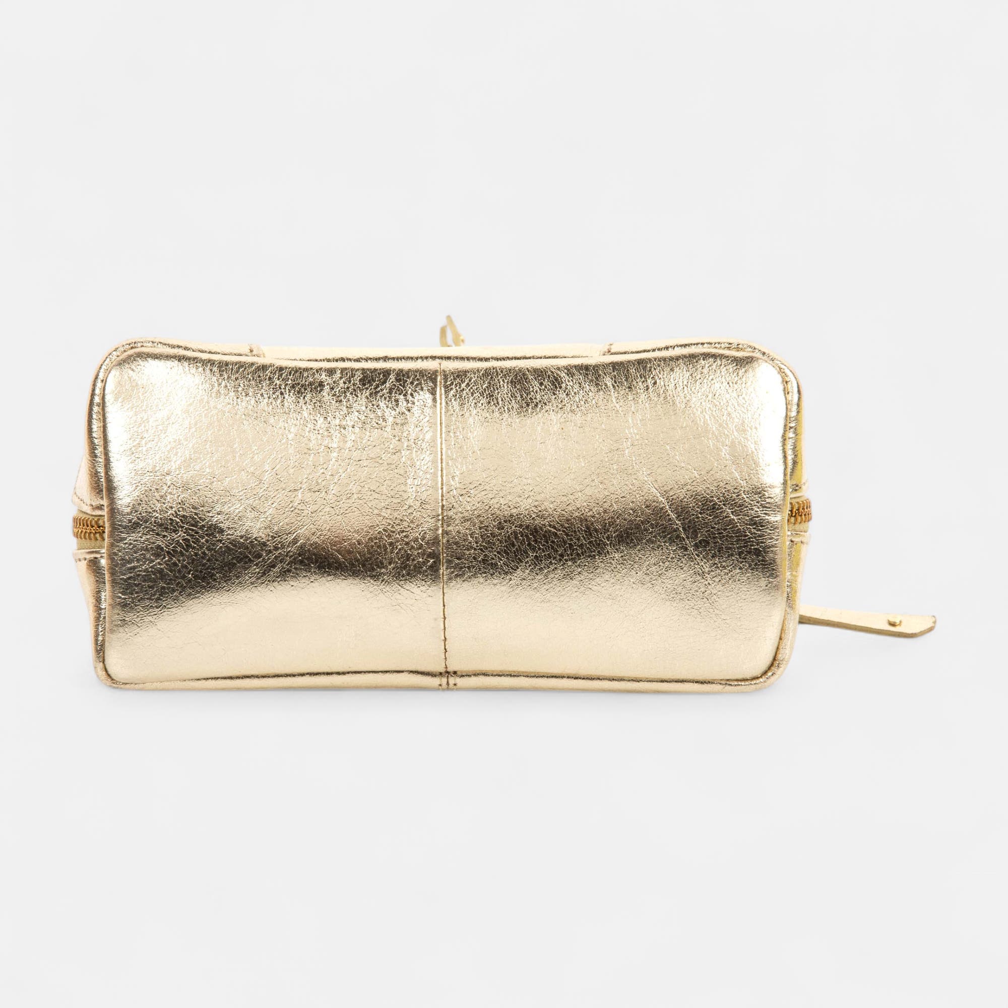 Sac bandoulière en cuir or