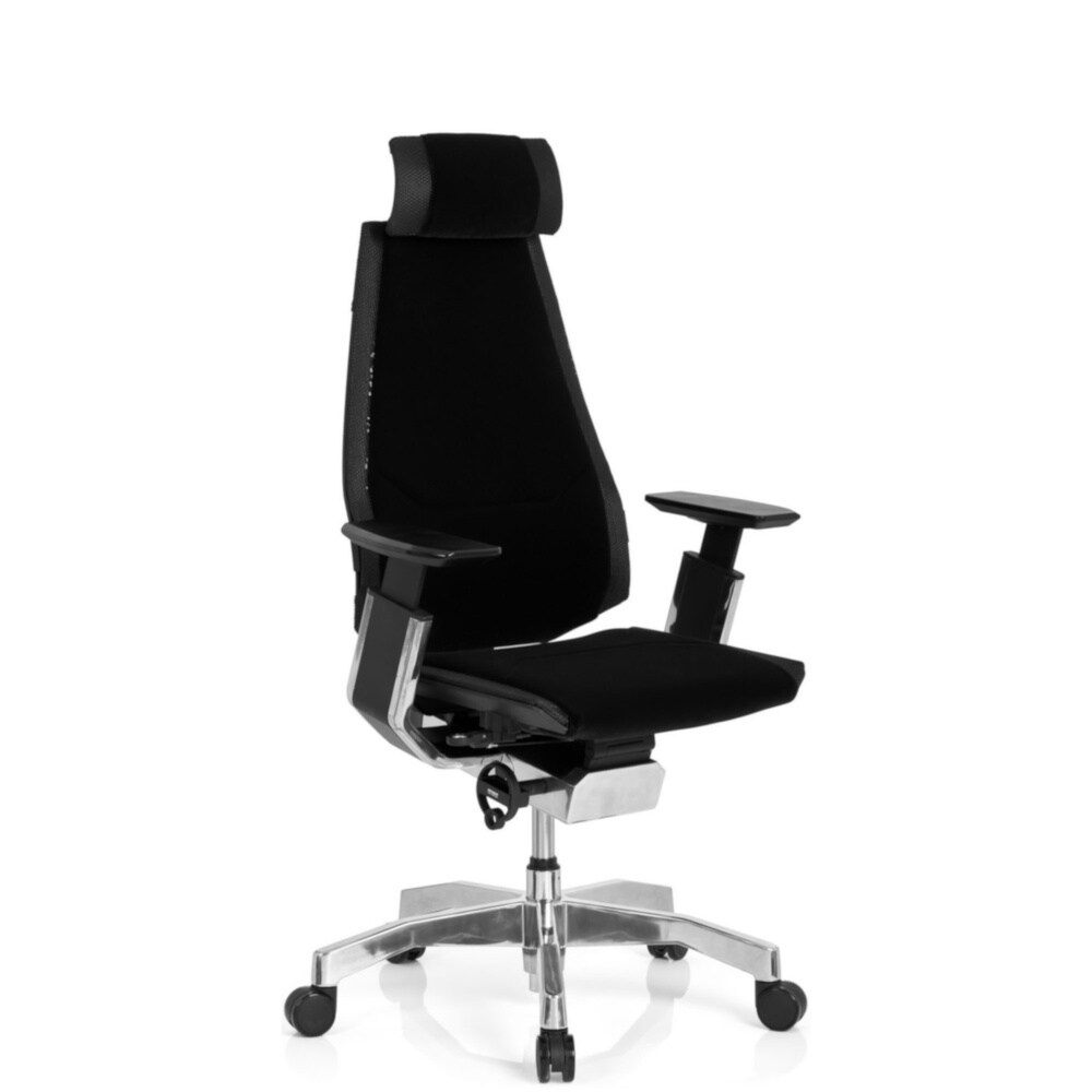 High End Bürostuhl GENIDIA PRO Stoff mit Armlehnen hjh OFFICE