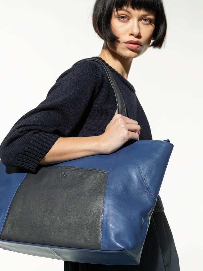 Leder-Shopper