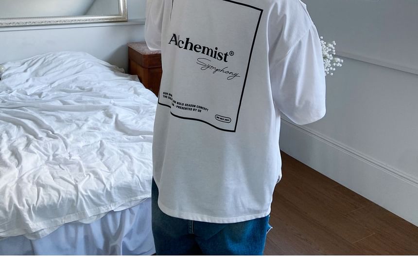 SeoulPop - T-shirt met korte mouwen en belettering