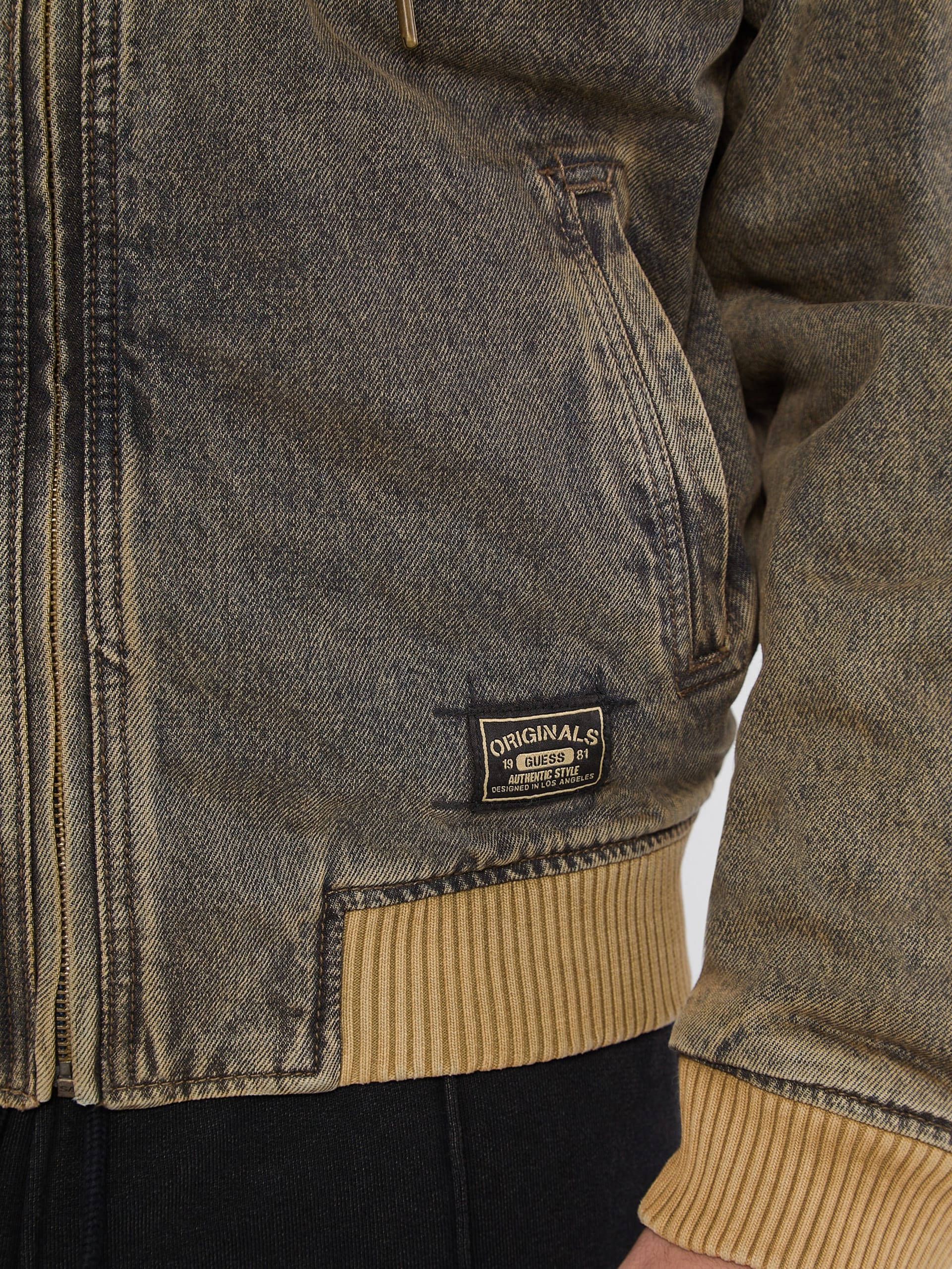 Jaqueta jeans lixada GUESS Originals