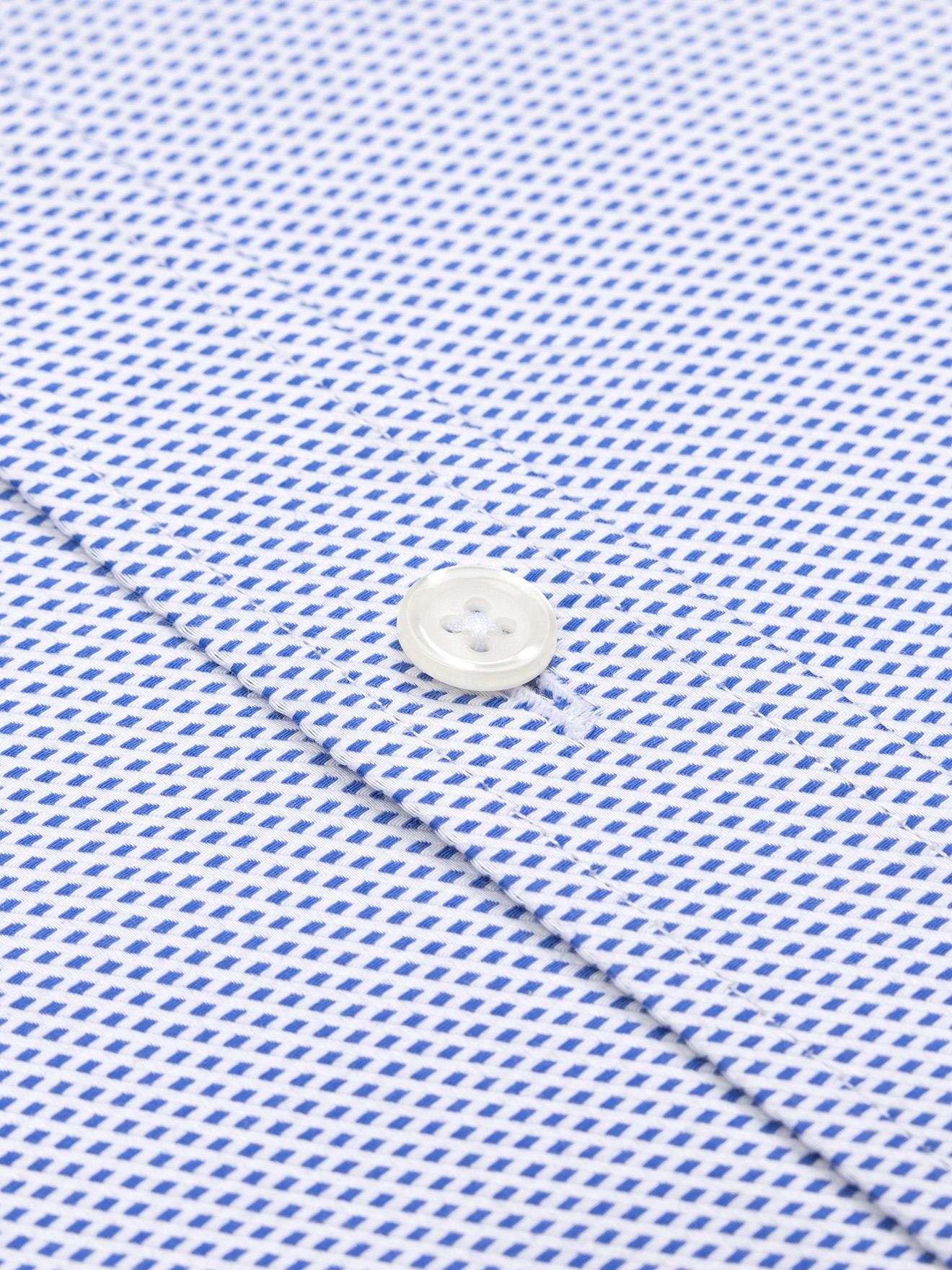 Chemise cintrée Caleb en twill bleu